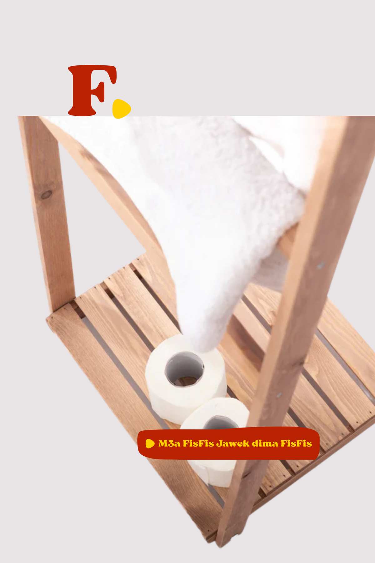Porte serviette en bois
