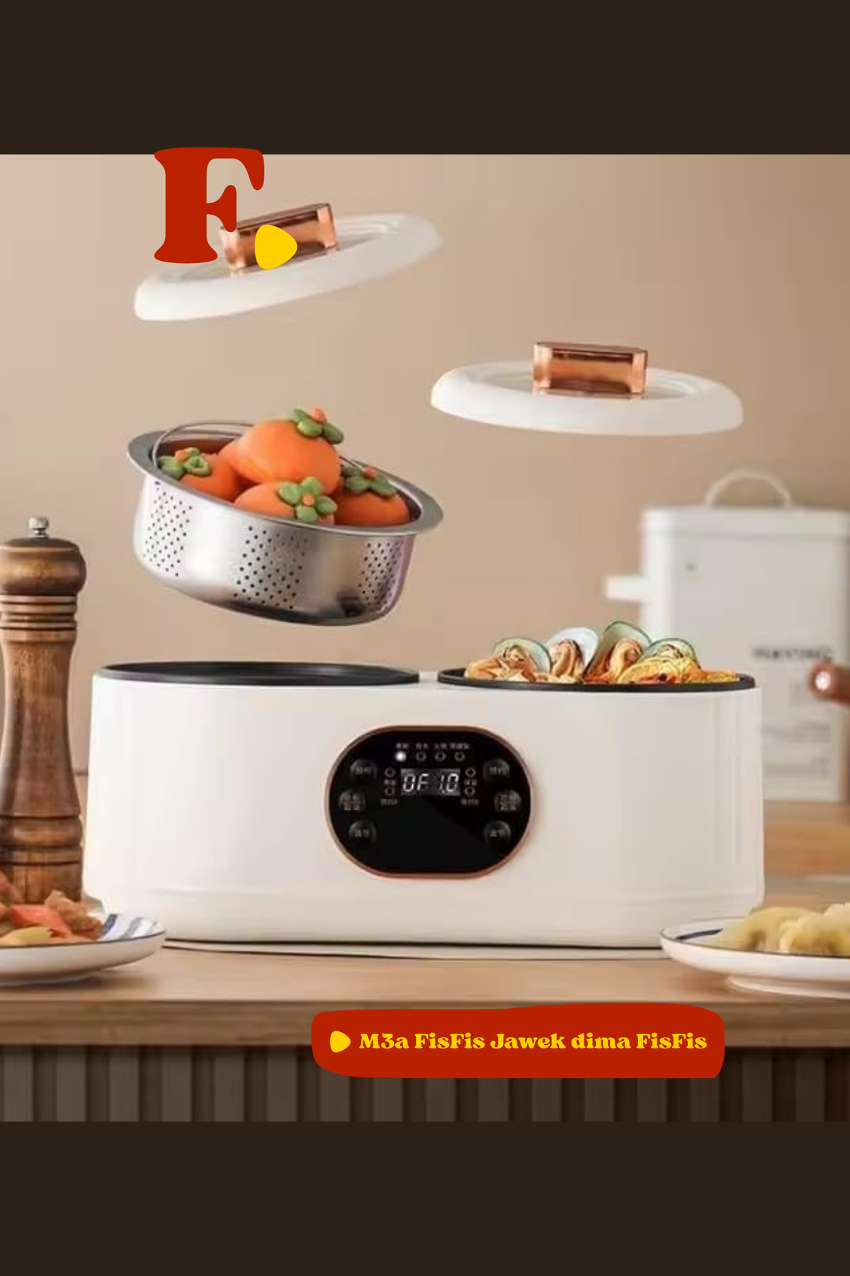 🍳 Cuiseur Double Multifonction Intelligent YL1178 – 2 Compartiments