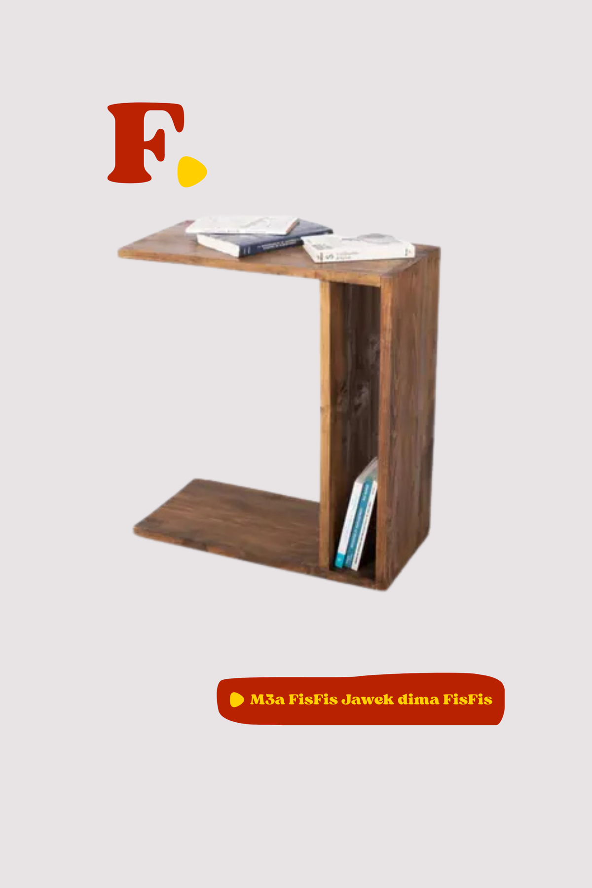 Table de Canapé en bois rouge
